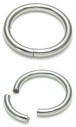 Tilum 16g High Polish Titanium Segment Ring - Price Per 1