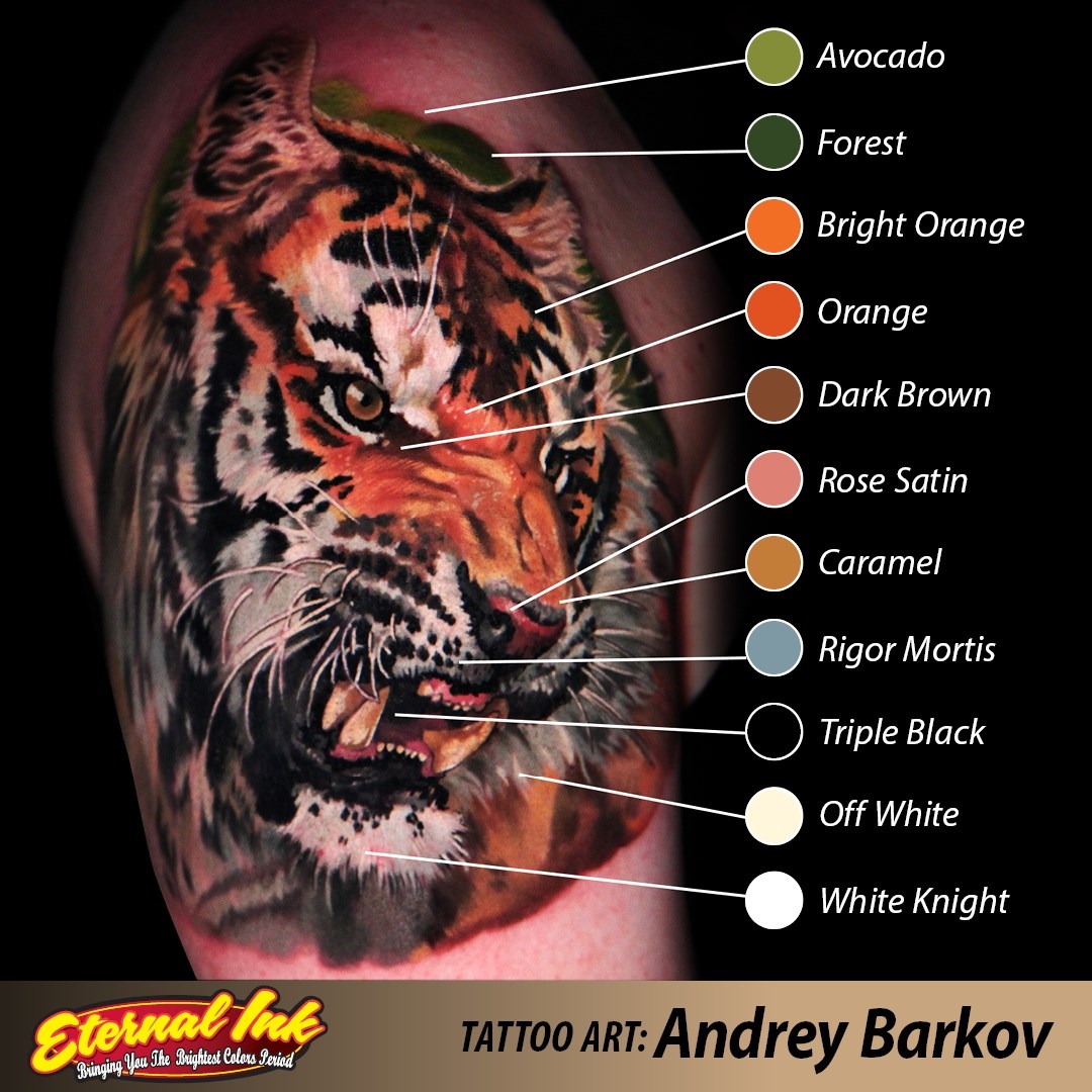 Dark Brown — Eternal Tattoo Ink — Pick Size
