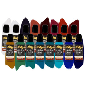 16 Color Primary Set #3 — Kuro Sumi Tattoo Ink — Pick Size - Painful Pleasures