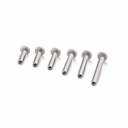 Tilum 16g Internal Flat Back Disc Titanium Labret Post - Version 2 - Price Per 1 - Painful Pleasures