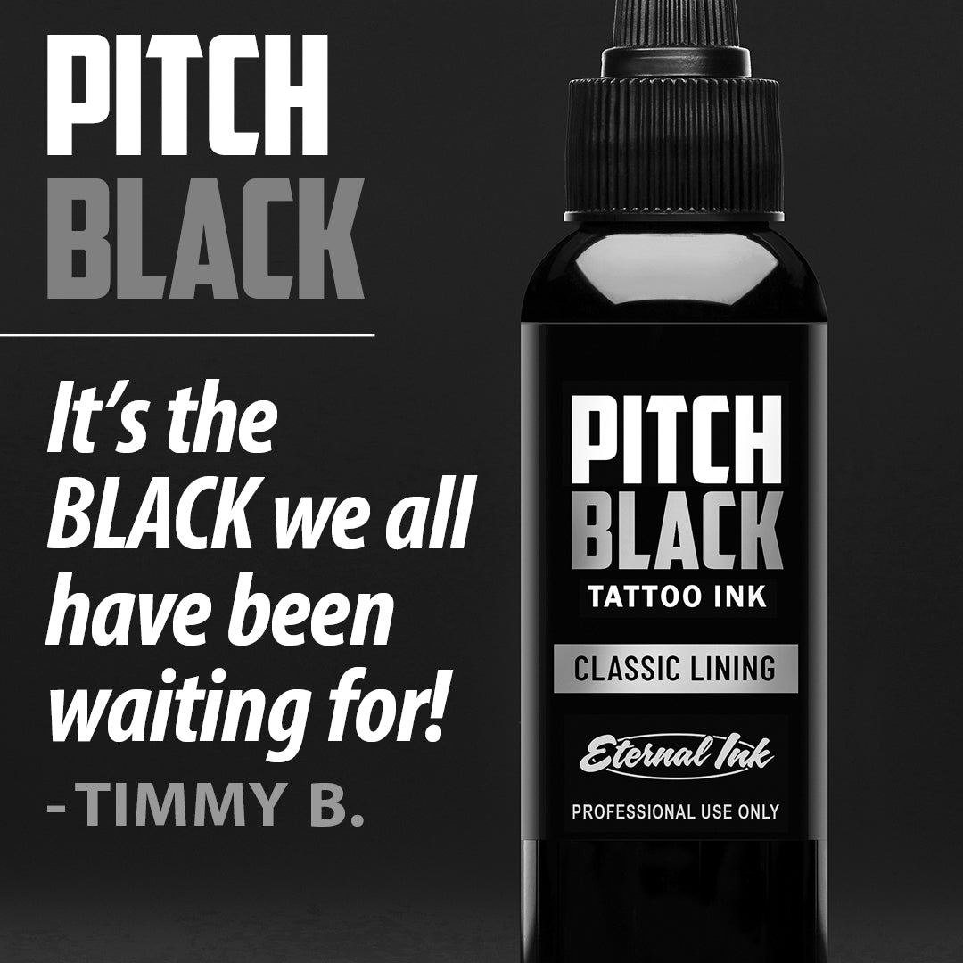 Pitch Black Lining — Eternal Tattoo Ink — Pick Size
