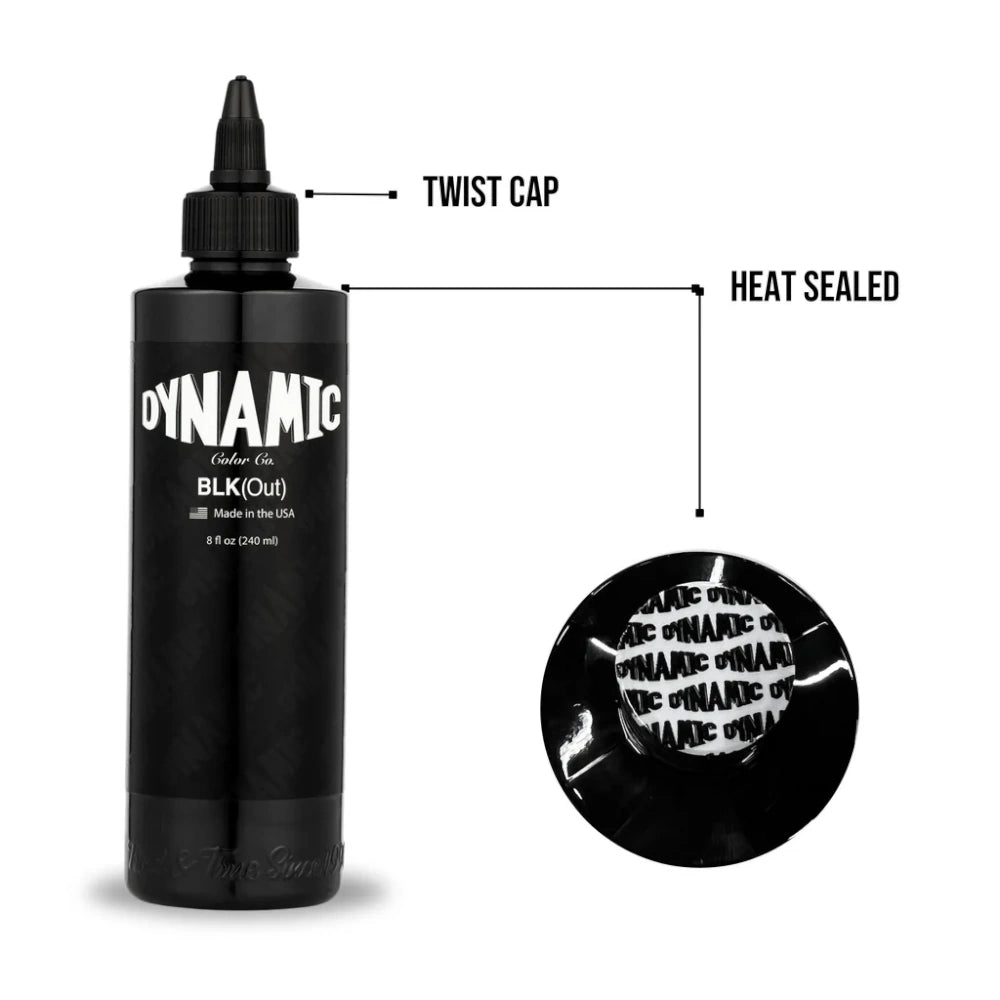 BLKout — Dynamic Tattoo Ink — 8oz Bottle | PainfulPleasures