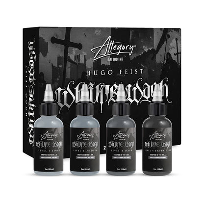 Hugo Feist Signature Whitewash Set — Allegory Premium Tattoo Ink — Pick Size