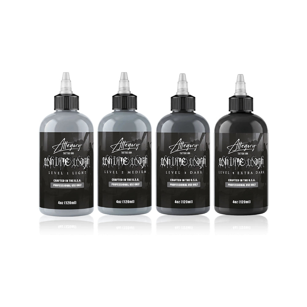 Hugo Feist Signature Whitewash Set — Allegory Premium Tattoo Ink — Pick Size