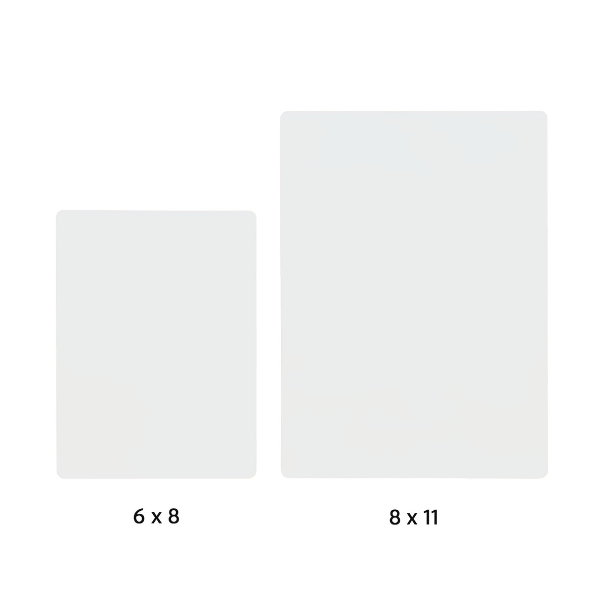 Flat Clear Canvas — Pick Size — Single or Pack