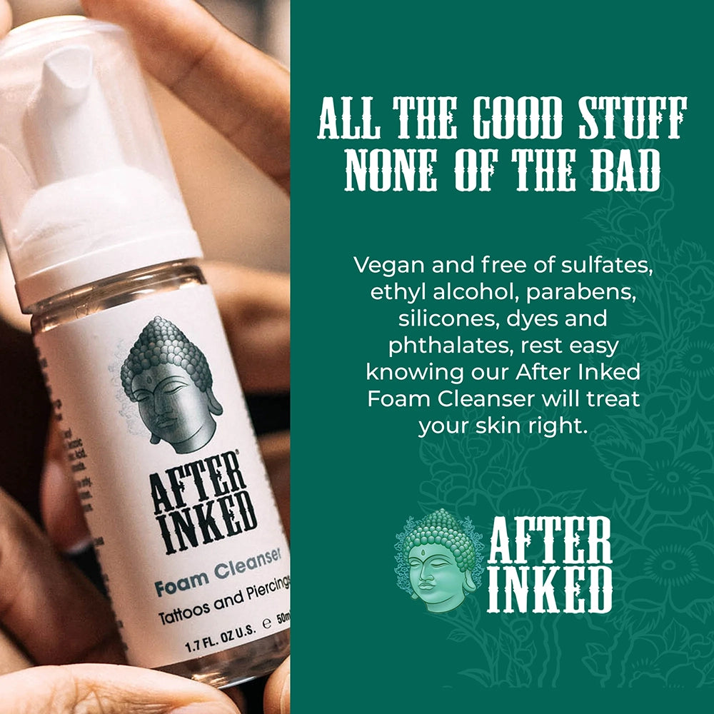 After Inked Foam Cleanser — 1.7oz Bottles
