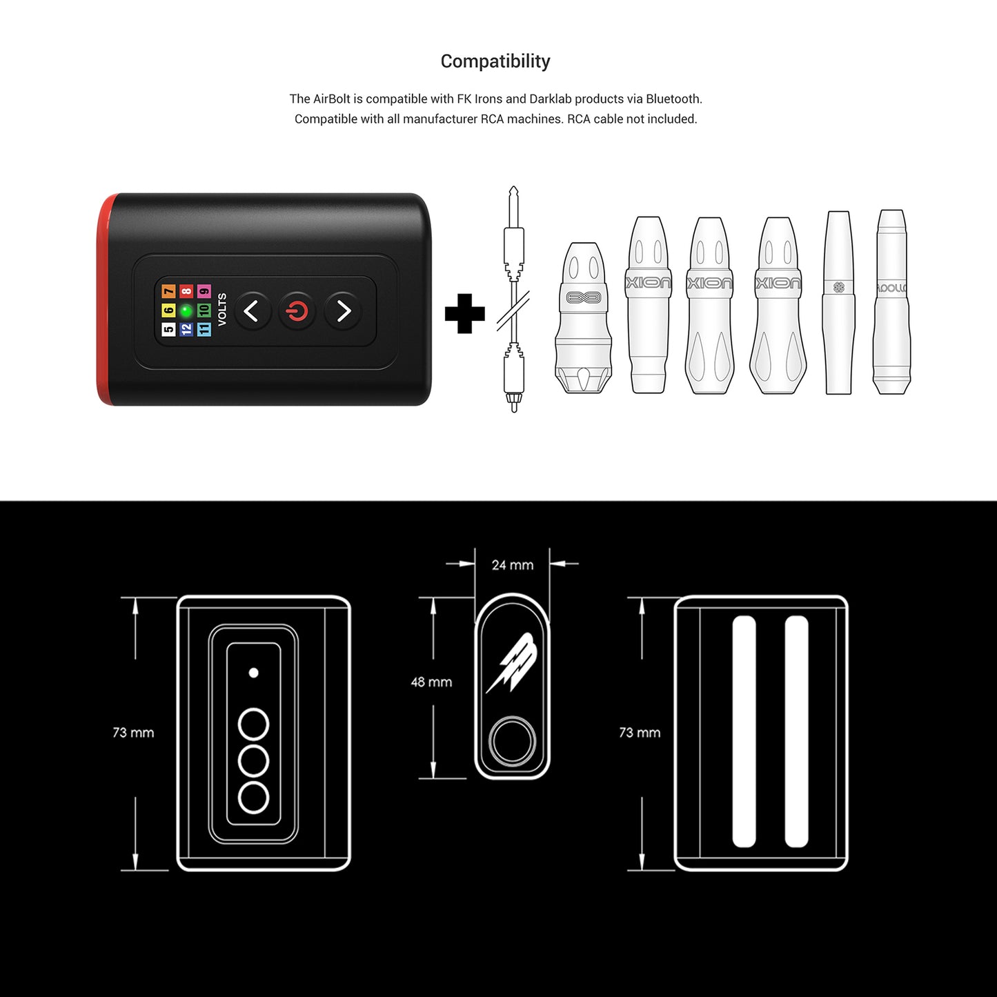 FK Irons AirBolt Battery Pack — White—Single Pack