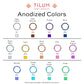 Tilum 14g-12g Internally Threaded Micron Bead Cluster Titanium Jewel Top - Price Per 1 - Painful Pleasures