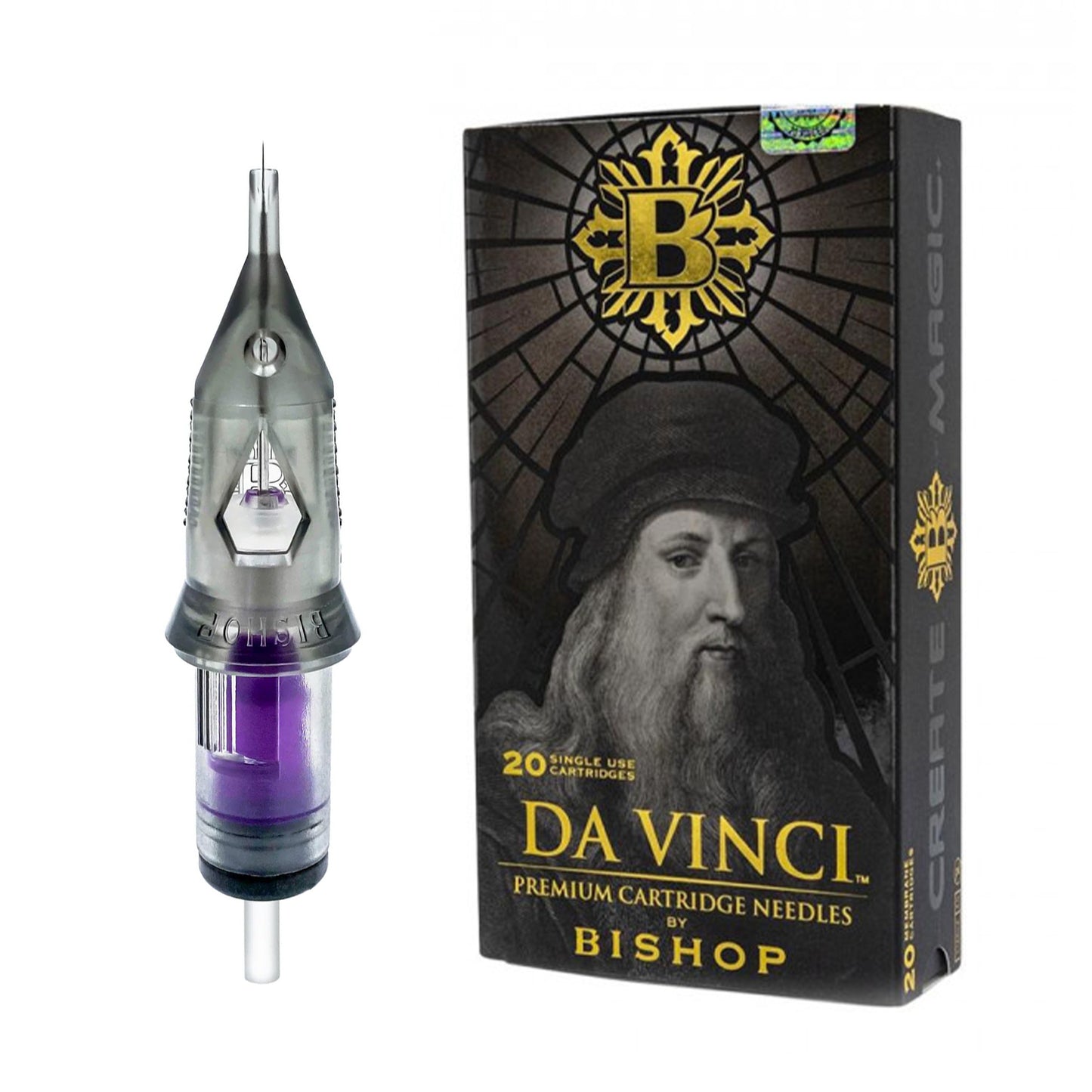 Bishop Da Vinci V2 Tattoo Cartridge Needles — Box of 20