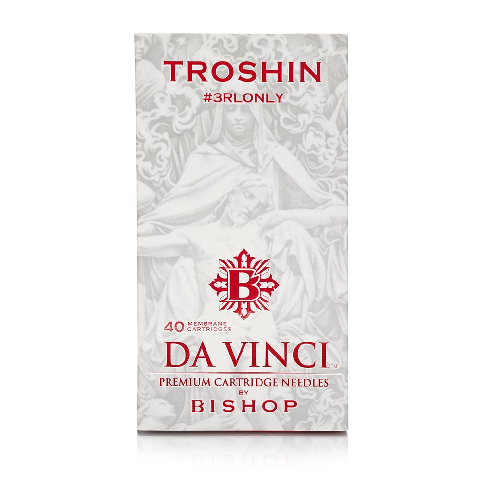 Bishop Da Vinci V2 Tattoo Cartridge Needles — Dmitry Troshin 3RL Only — Box of 40