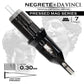 Bishop Da Vinci V2 Tattoo Cartridge Needles — Freddy Negrete Pressed Mag Series — Box of 20 Pressed Mag - 7 - #10 (0.3mm) - Long Taper