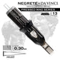Bishop Da Vinci V2 Tattoo Cartridge Needles — Freddy Negrete Pressed Mag Series — Box of 20 Pressed Mag - 13 - #10 (0.3mm) - Long Taper
