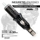 Bishop Da Vinci V2 Tattoo Cartridge Needles — Freddy Negrete Pressed Mag Series — Box of 20 Pressed Mag - 15 - #10 (0.3mm) - Long Taper