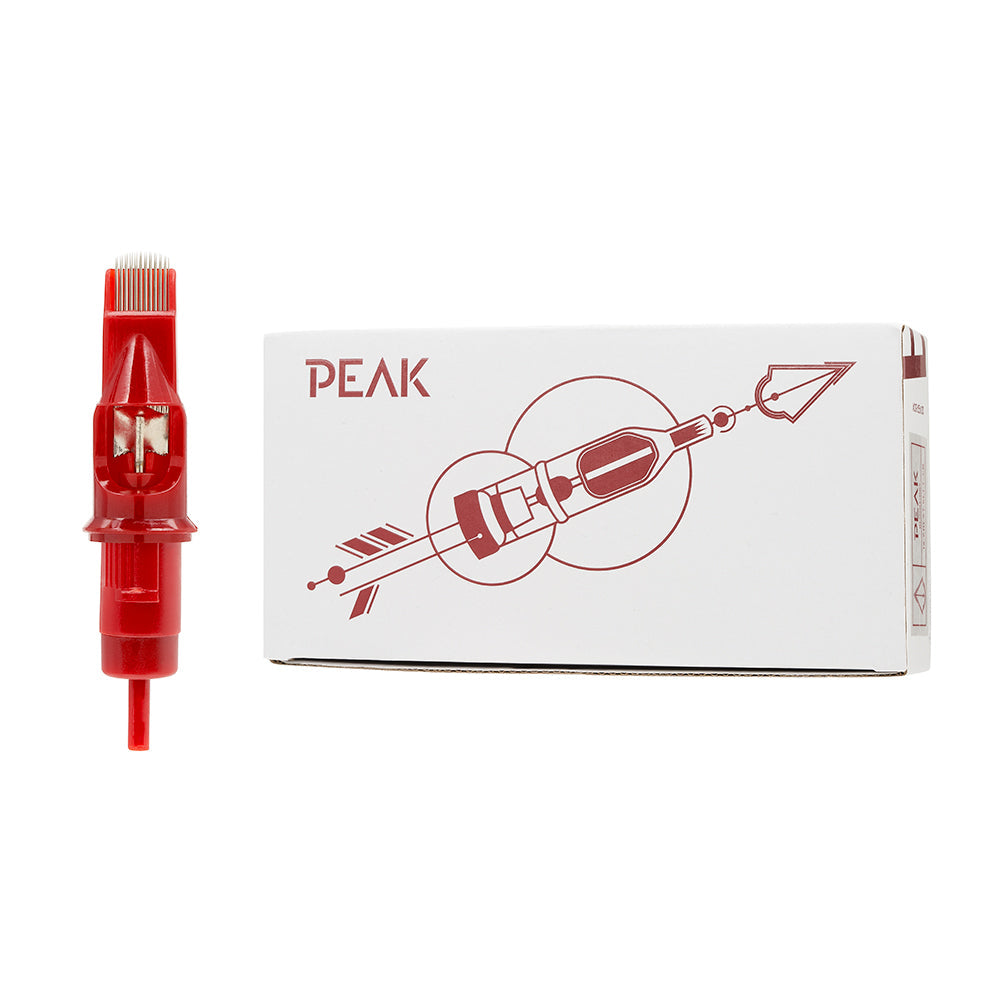 Peak Needles — Blood — Box of 20 Cartridge Tattoo Needles