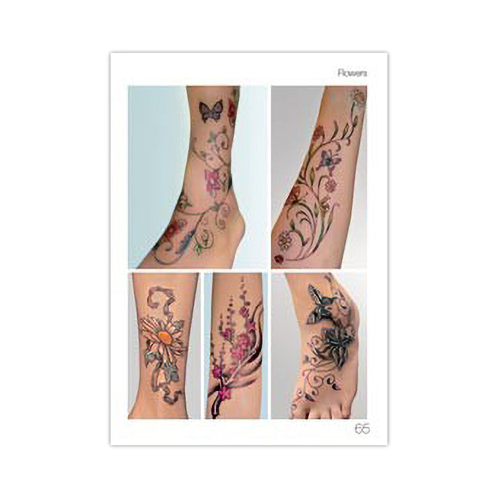 Tattoo Book of Flowers and Roses — Softcover Book