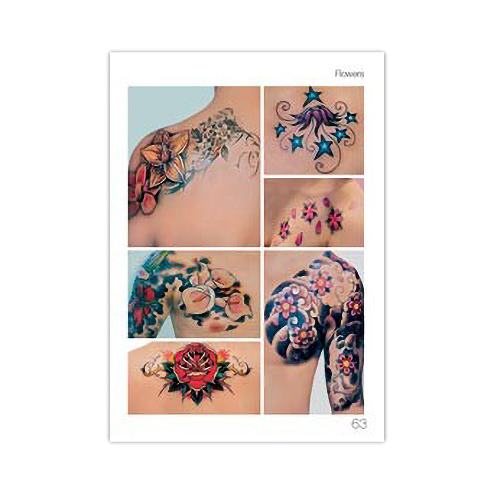 Tattoo Book of Flowers and Roses — Softcover Book