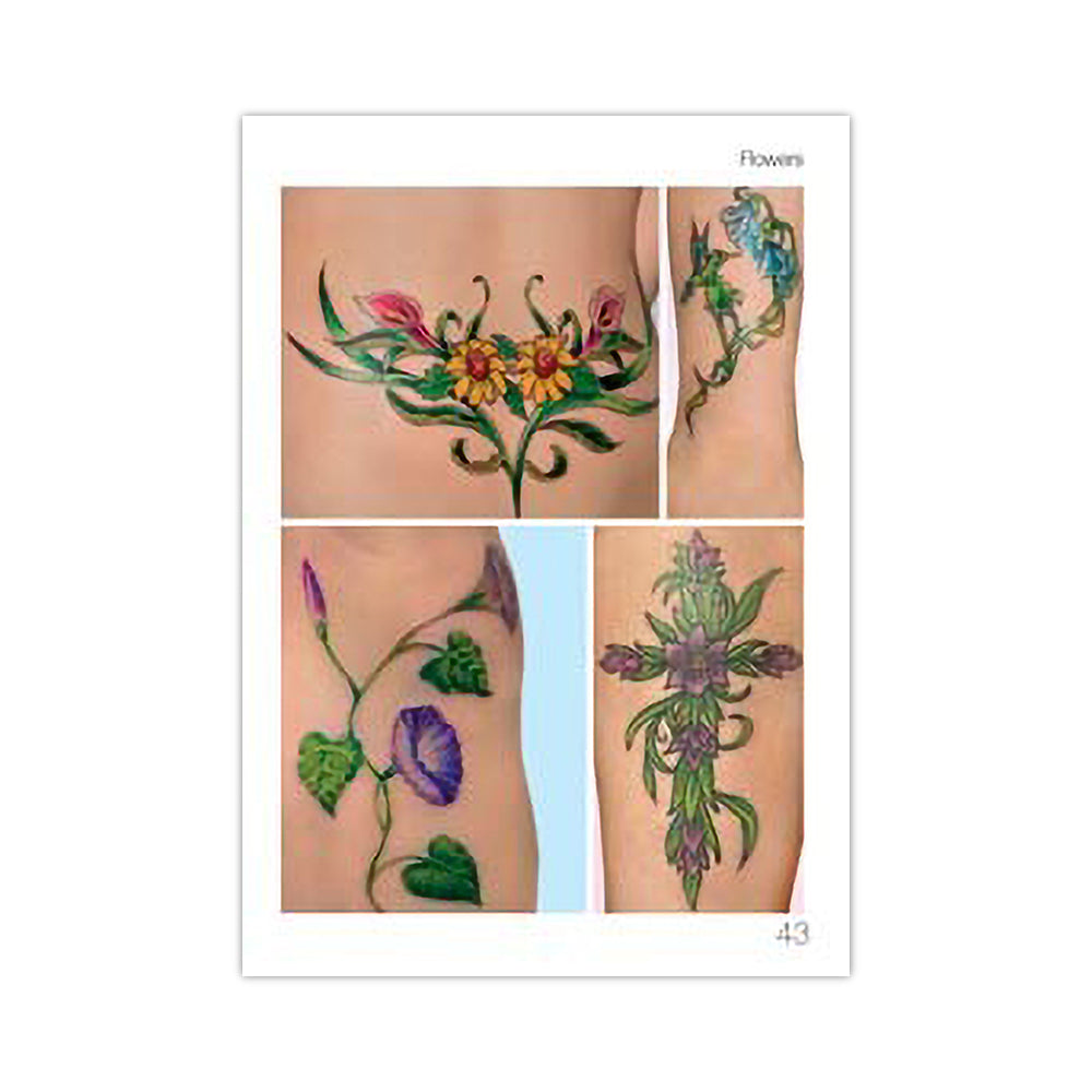 Tattoo Book of Flowers and Roses — Softcover Book