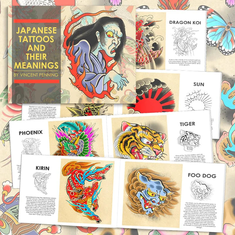 Vincent Penning Japanese Tattoos and Their Meanings — Softcover Book - Painful Pleasures
