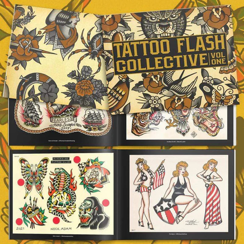 Tattoo Flash Collective Vol. 1 — Softcover Book - Painful Pleasures