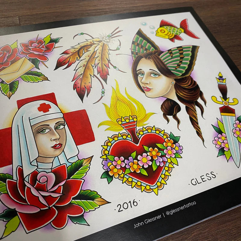 Tattoo Flash Collective Vol. 1 — Softcover Book - Painful Pleasures