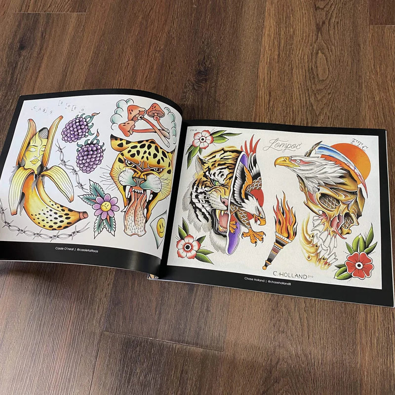 Tattoo Flash Collective Vol. 1 — Softcover Book - Painful Pleasures