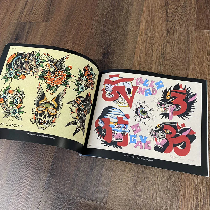 Tattoo Flash Collective Vol. 1 — Softcover Book - Painful Pleasures