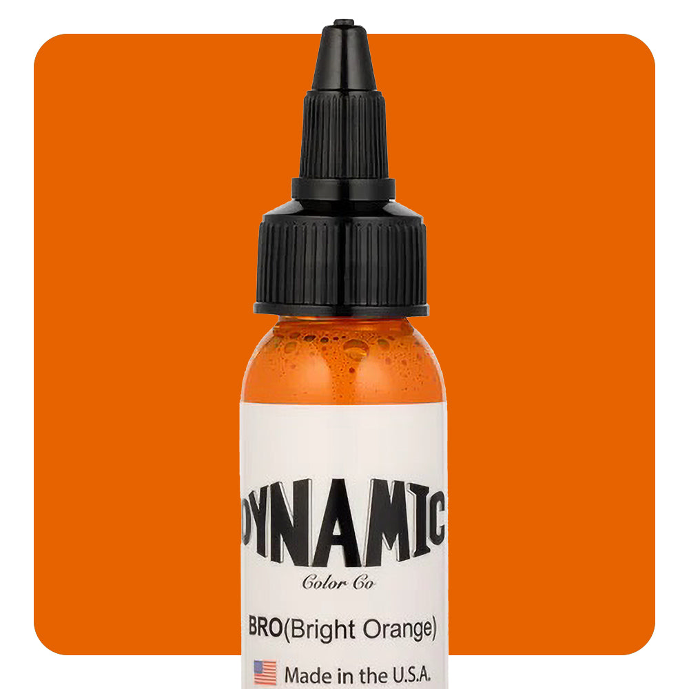 Dynamic Bright Orange Tattoo Ink - 1oz. Bottle