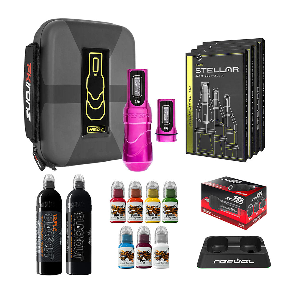 FK Irons Flux Max Pro Bundle With PowerBolt Batteries – Pick Color and Stroke Length