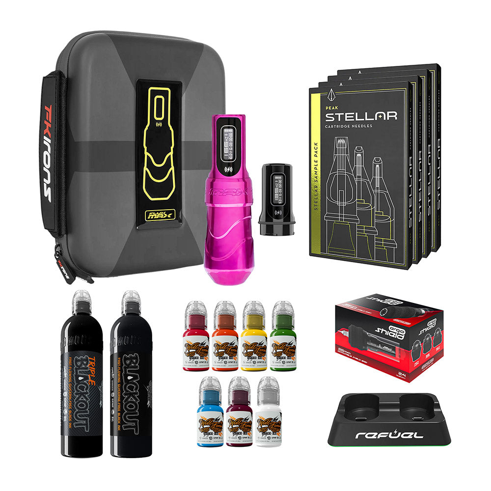 FK Irons Flux Max Pro Bundle With PowerBolt Batteries – Pick Color and Stroke Length