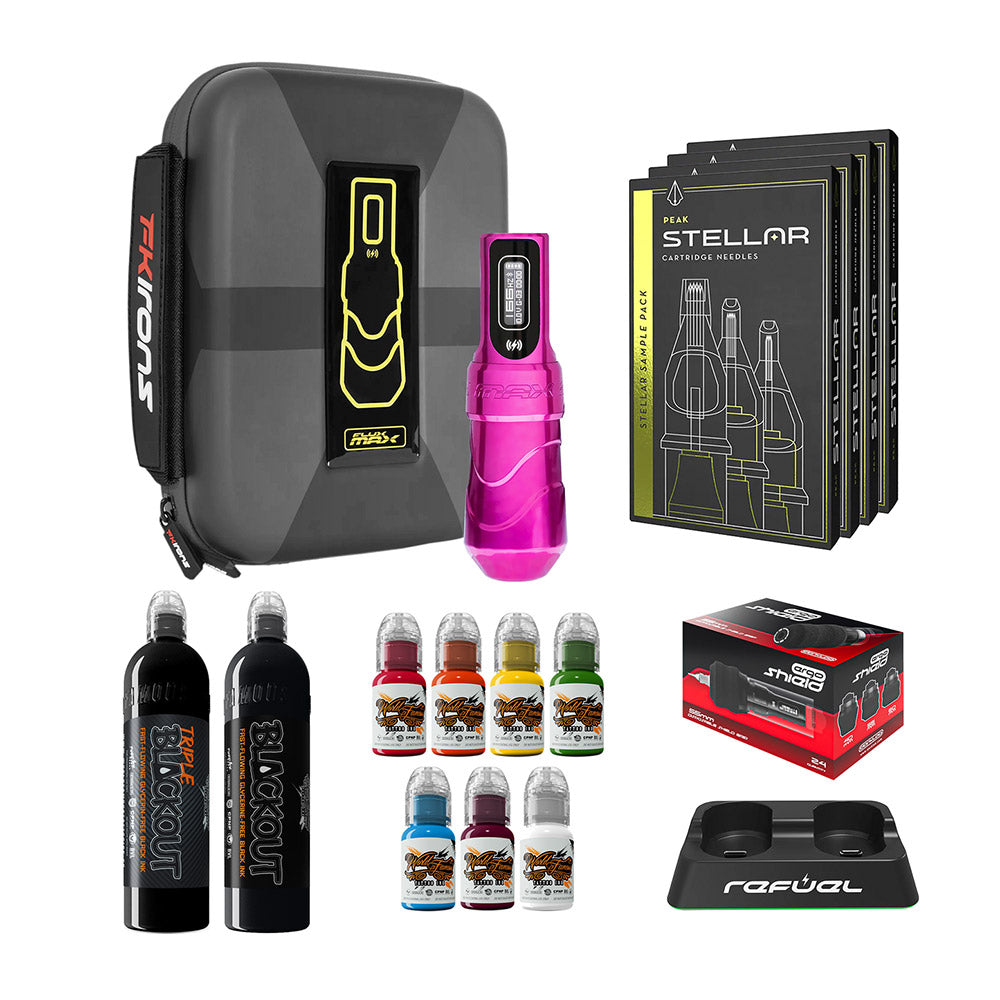 FK Irons Flux Max Pro Bundle With PowerBolt Batteries – Pick Color and Stroke Length