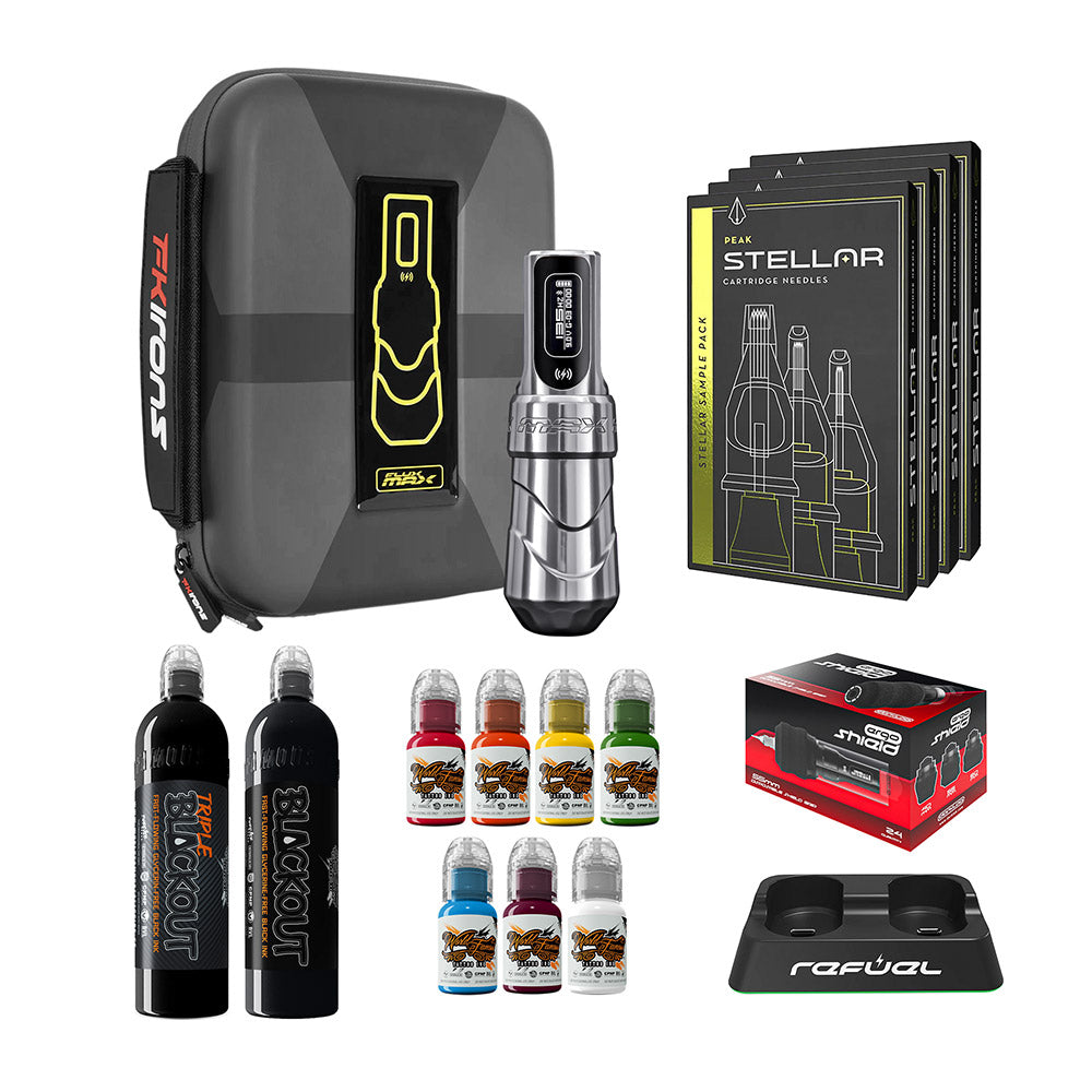 FK Irons Flux Max Pro Bundle With PowerBolt Batteries – Pick Color and Stroke Length