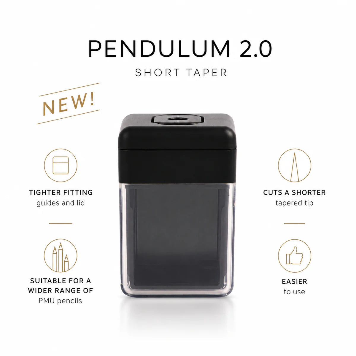 Pendulum® PMU Pencil Sharpener — Short Taper