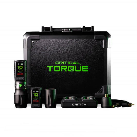 Critical Tattoo® Torque Pen Machine Full Kit — Pick Stroke Length - Painful Pleasures