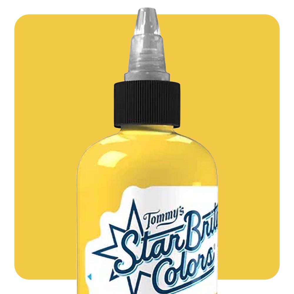StarBrite Colors Tattoo Ink by Tommy’s Supplies – Canary Yellow – Pick Your Size