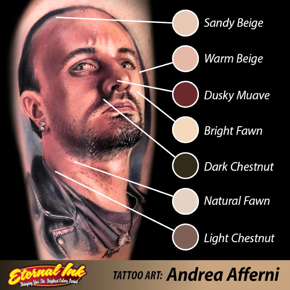 Andrea Afferni Signature Series Portrait Set of 10 - 1oz Bottles - Eternal Tattoo Ink
