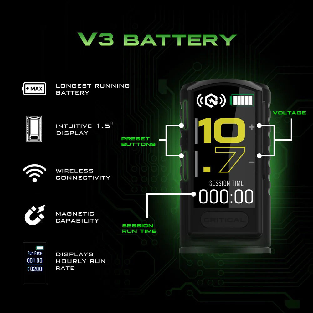 Critical Connect V3 Battery with RCA Adapter