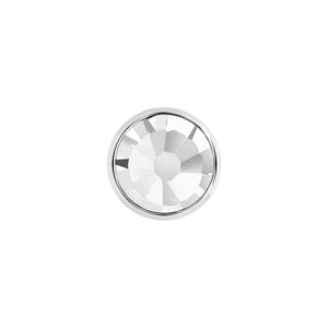 14g - 12g Internally Threaded Swarovski Gem Top - Price Per 1 - Painful Pleasures