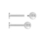 14g–12g Internally Threaded Steel Ball — Price Per 1