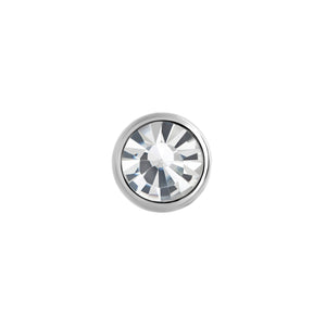 14g–12g Internally Threaded Swarovski Jewel Ball Top — Price Per 1 - Painful Pleasures