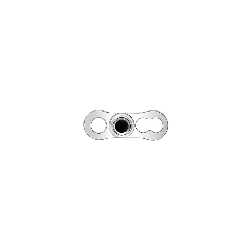 Tilum 14g Titanium Dermal Anchor with 2mm Rise and 2-Hole Base - Price Per 1