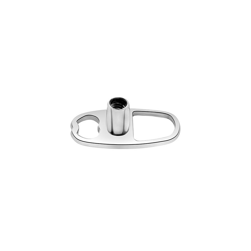 Tilum 14g Titanium Dermal Anchor with Two-Hole Oval Base - Price Per 1