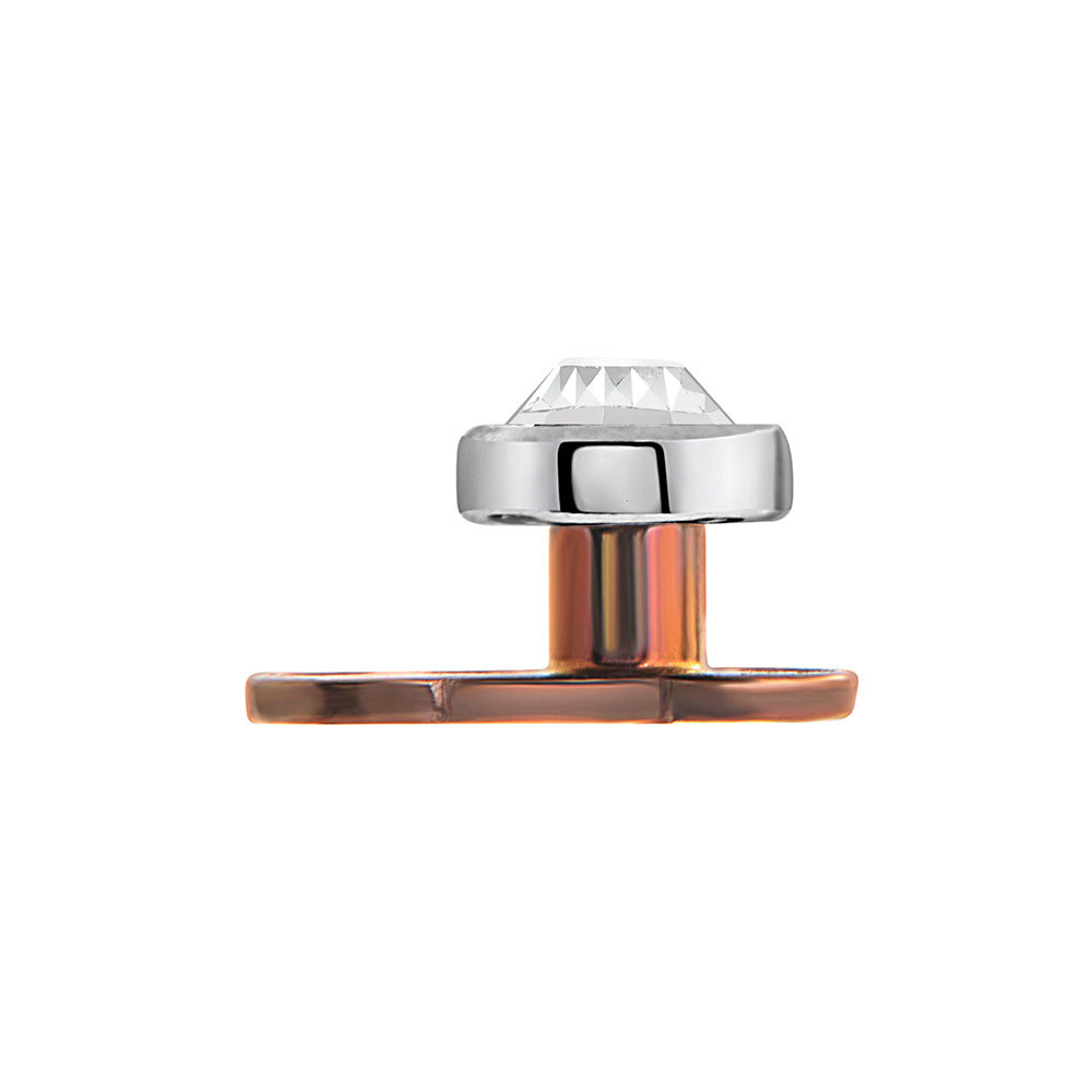 Tilum 14g Titanium Dermal Anchor with 1.5mm Rise and Flat Jewel Top - Price Per 1
