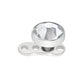 Tilum 14g Titanium Dermal Anchor with 1.5mm Rise and Flat Jewel Top - Price Per 1