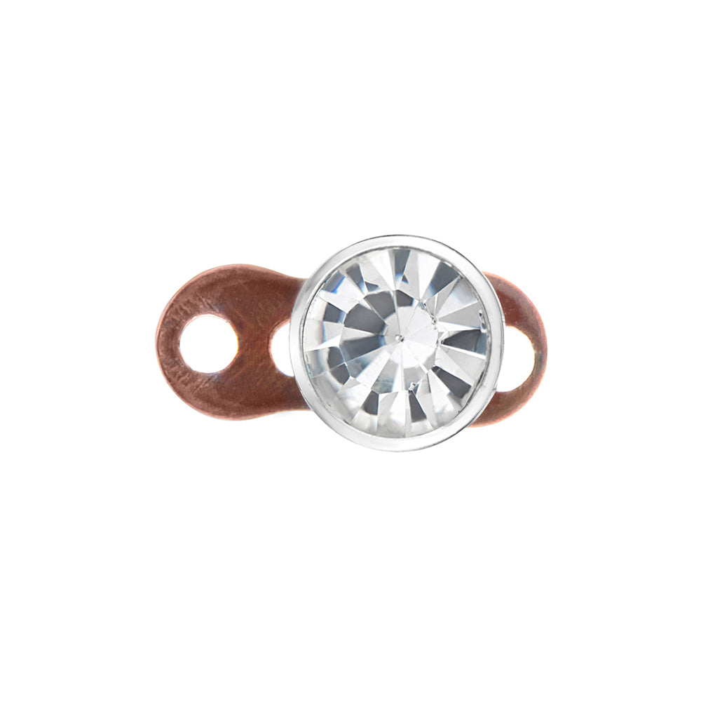 Tilum 14g Titanium Dermal Anchor with 1.5mm Rise and Flat Jewel Top - Price Per 1