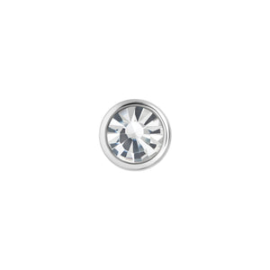 18g - 16g Internally Threaded 2.5mm Swarovski Jewel Top - Price Per 1 - Painful Pleasures