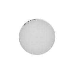 10g - 00g Internally Threaded Flat Steel Disc End - Price Per 1