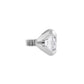 14g – 12g Internally Threaded Crystal or Black Prong-Set Round Jewel Top – Price Per 1