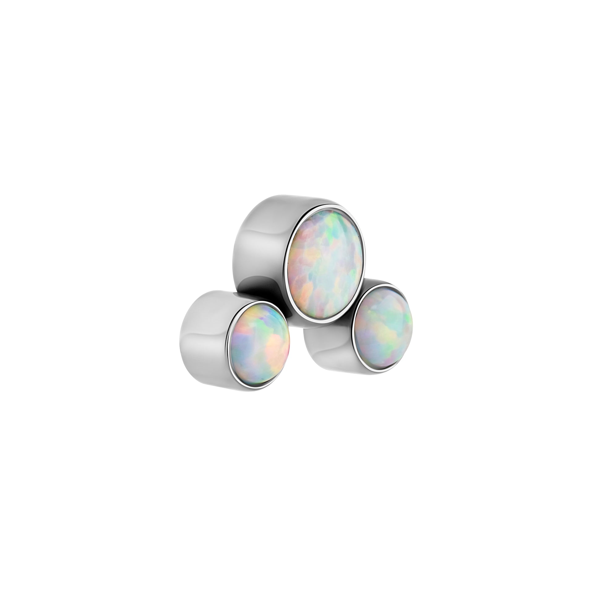 Tilum 18g-16g Internally Threaded Atomic Opal Cluster Top - Price Per 1