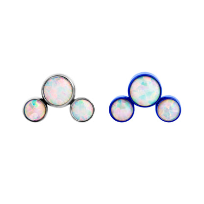 Tilum 18g-16g Internally Threaded Atomic Opal Cluster Top - Price Per 1 - Painful Pleasures