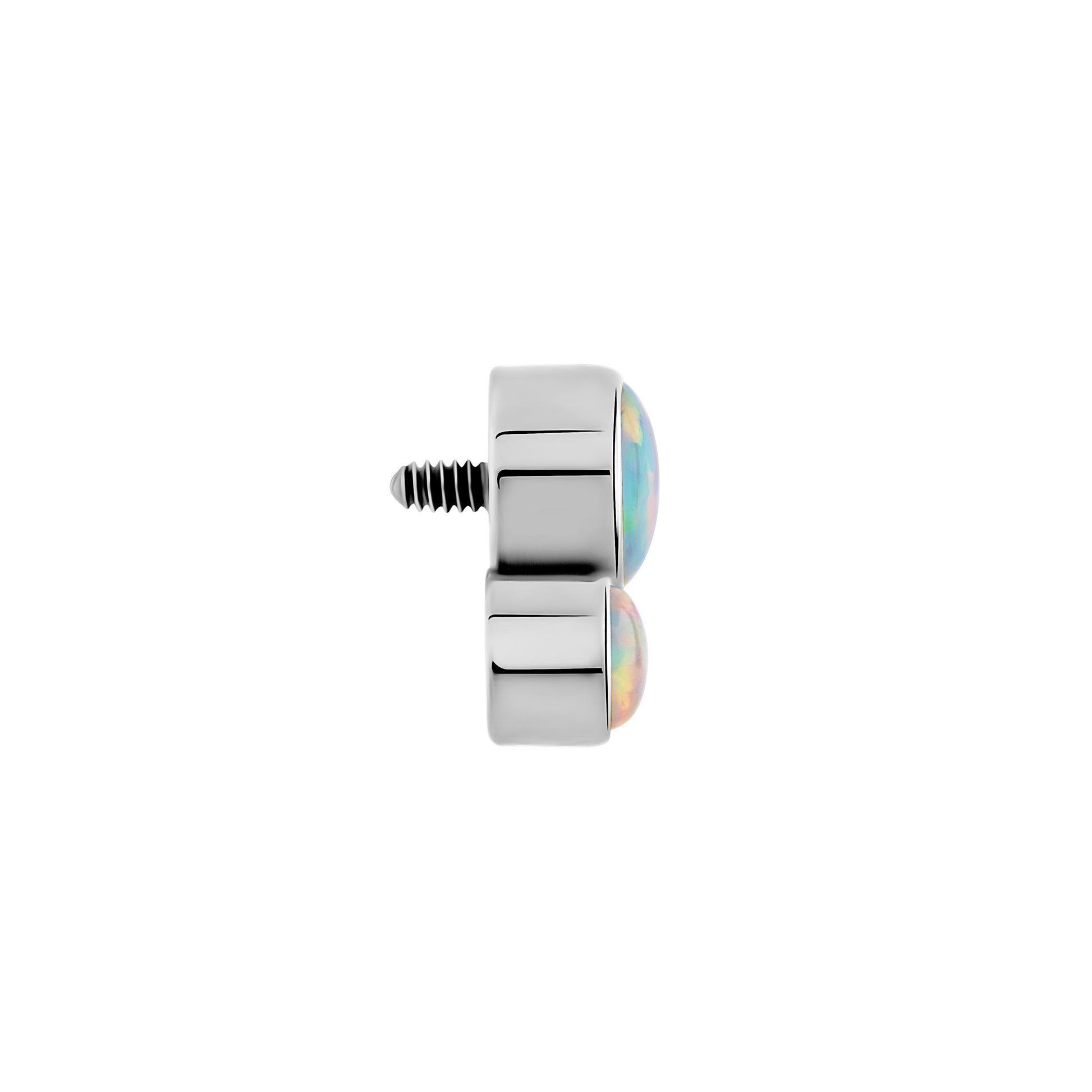 Tilum 18g-16g Internally Threaded Atomic Opal Cluster Top - Price Per 1